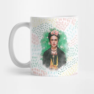 Frida Kahlo Watercolor Mug